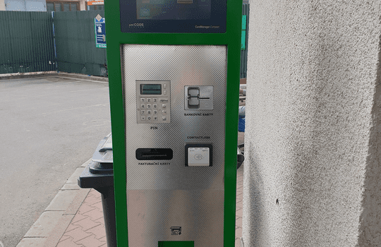 NON STOP prodej pohonných hmot pomocí samoobslužného automatu